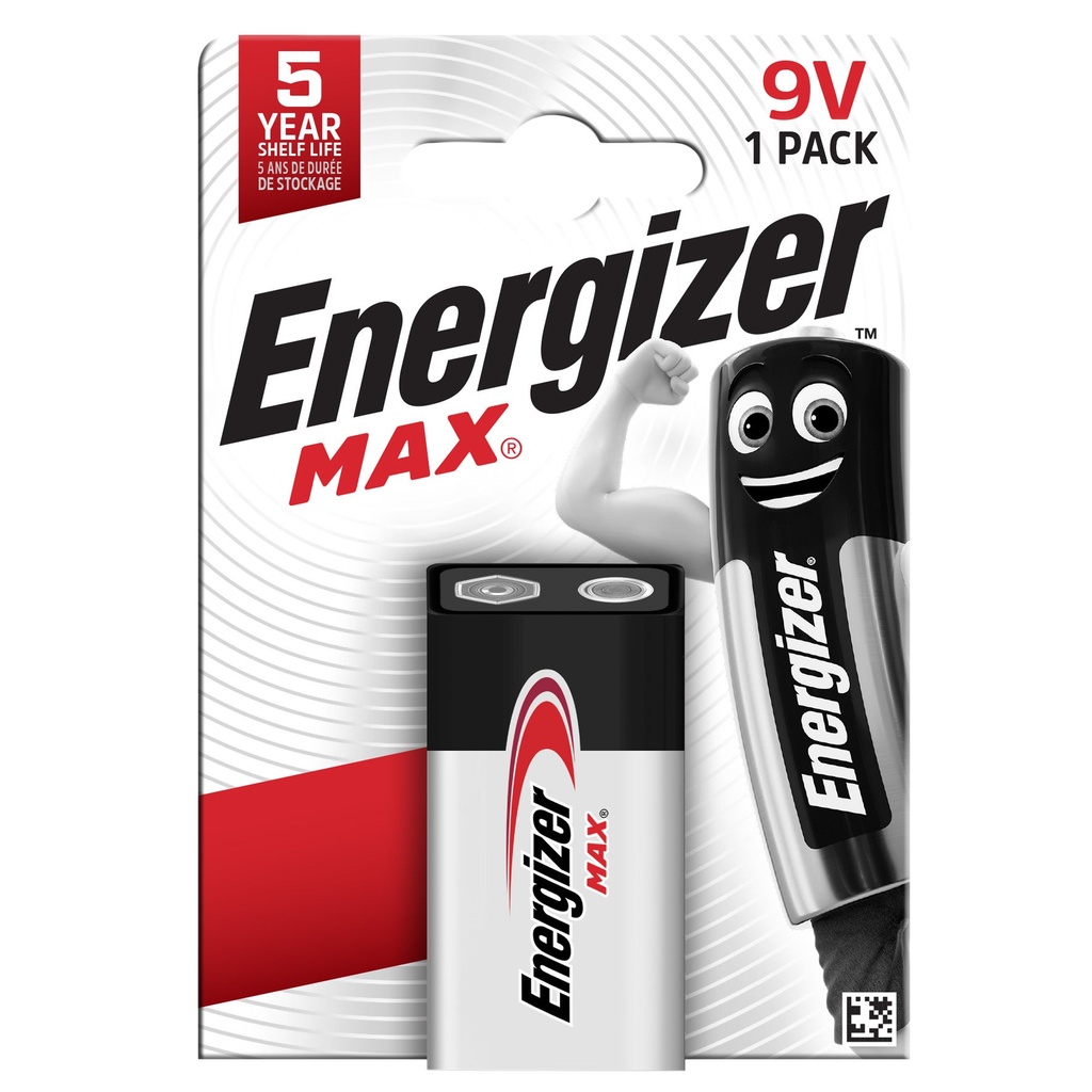 Alkaliskt batteri 6LR61 Max 9V