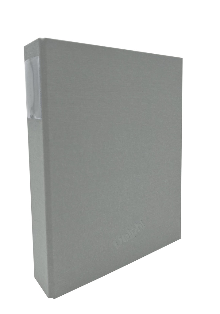 Ringpärm vävklädd 45mm rygg grå (kopia)