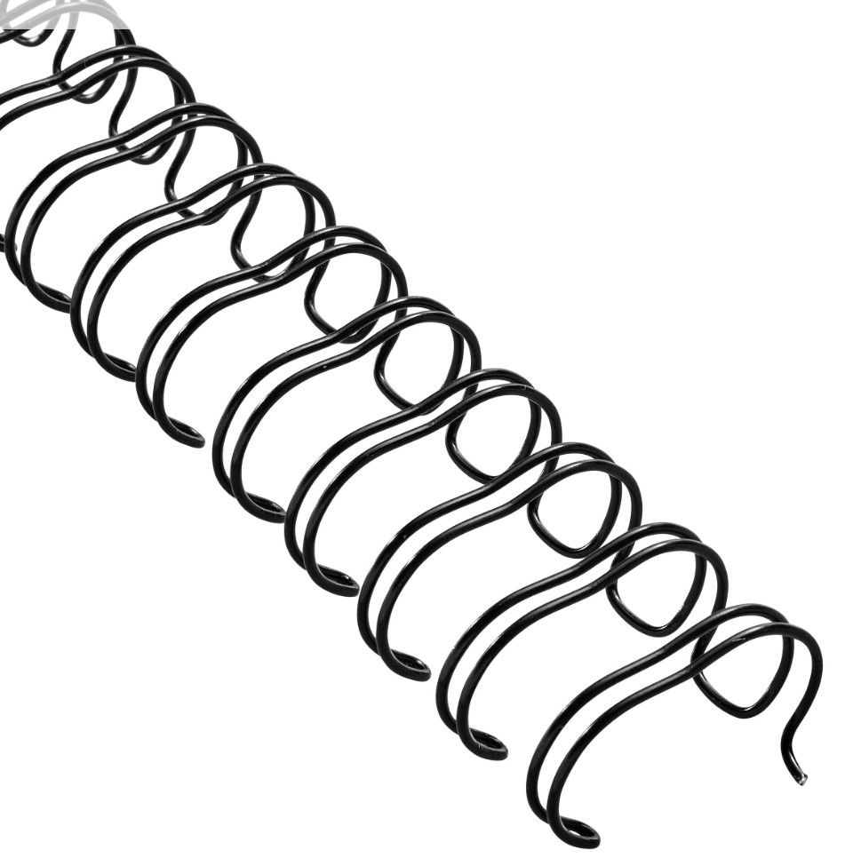 Wire-o A4 svart 38 mm 2:1 1/2" Renz 23-loops 20st/fp