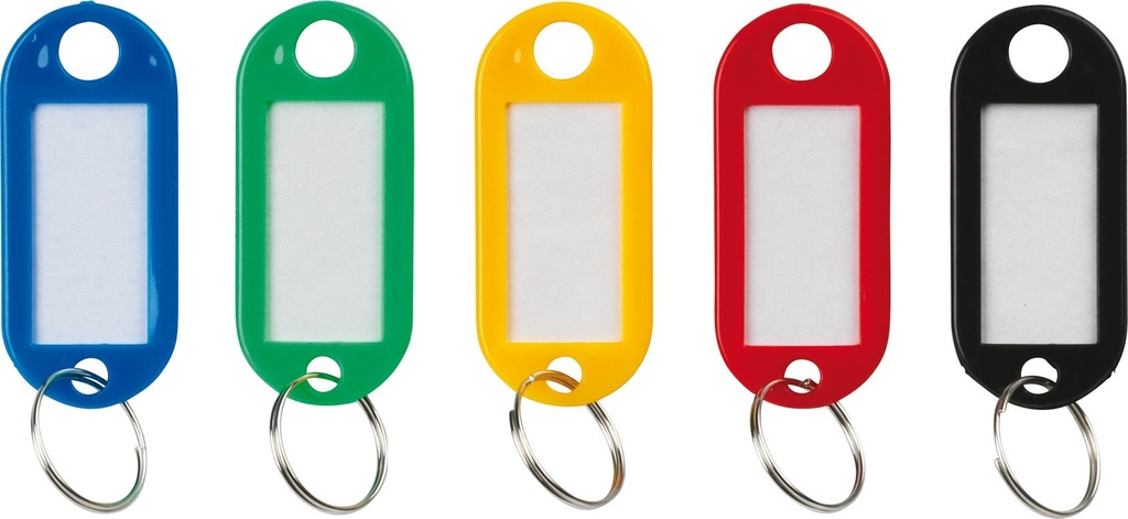 Nyckelbricka sorterade färger 50-pack