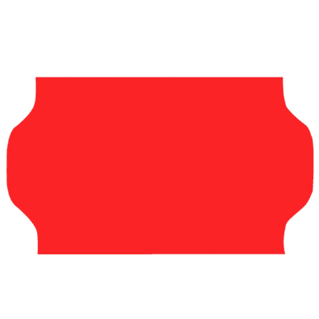 Prisetikett 32x19mm G2 röd