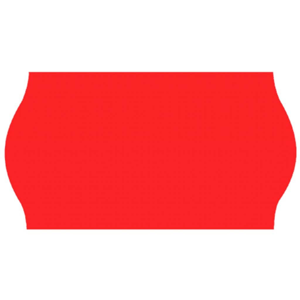 Prisetikett 26x16mm G2 röd