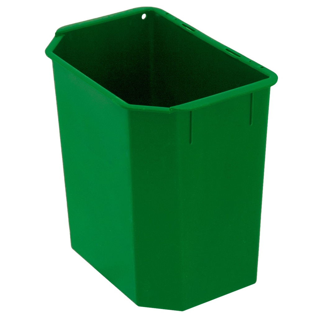 Plastinsats 9 liter grön