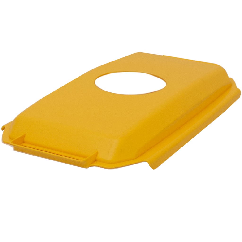 Lock t kärl 60L gul m runt hål