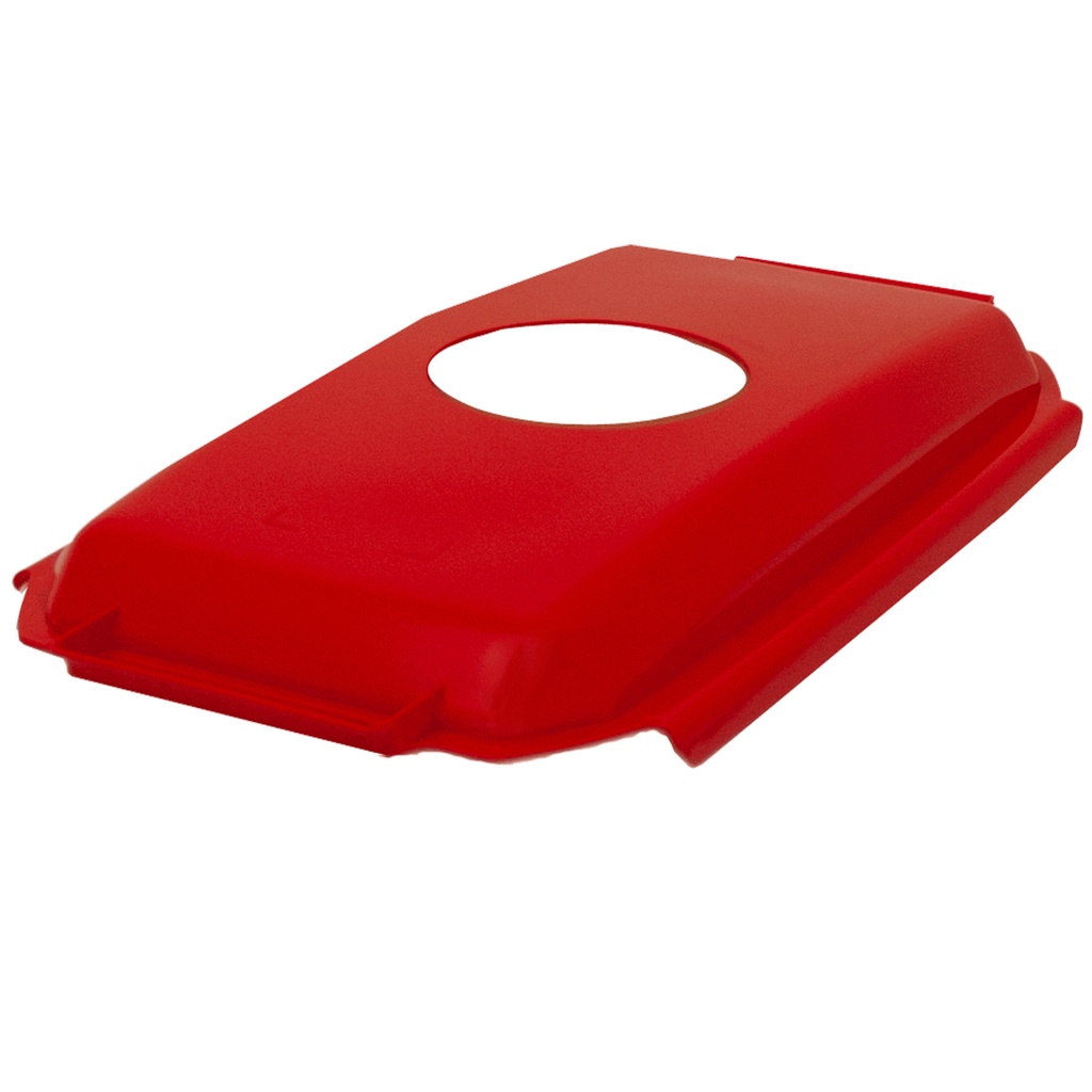 Lock t kärl 60L röd m runt hål