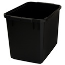 PLASTKÄRL 25 L SVART ÅTERVUNNE