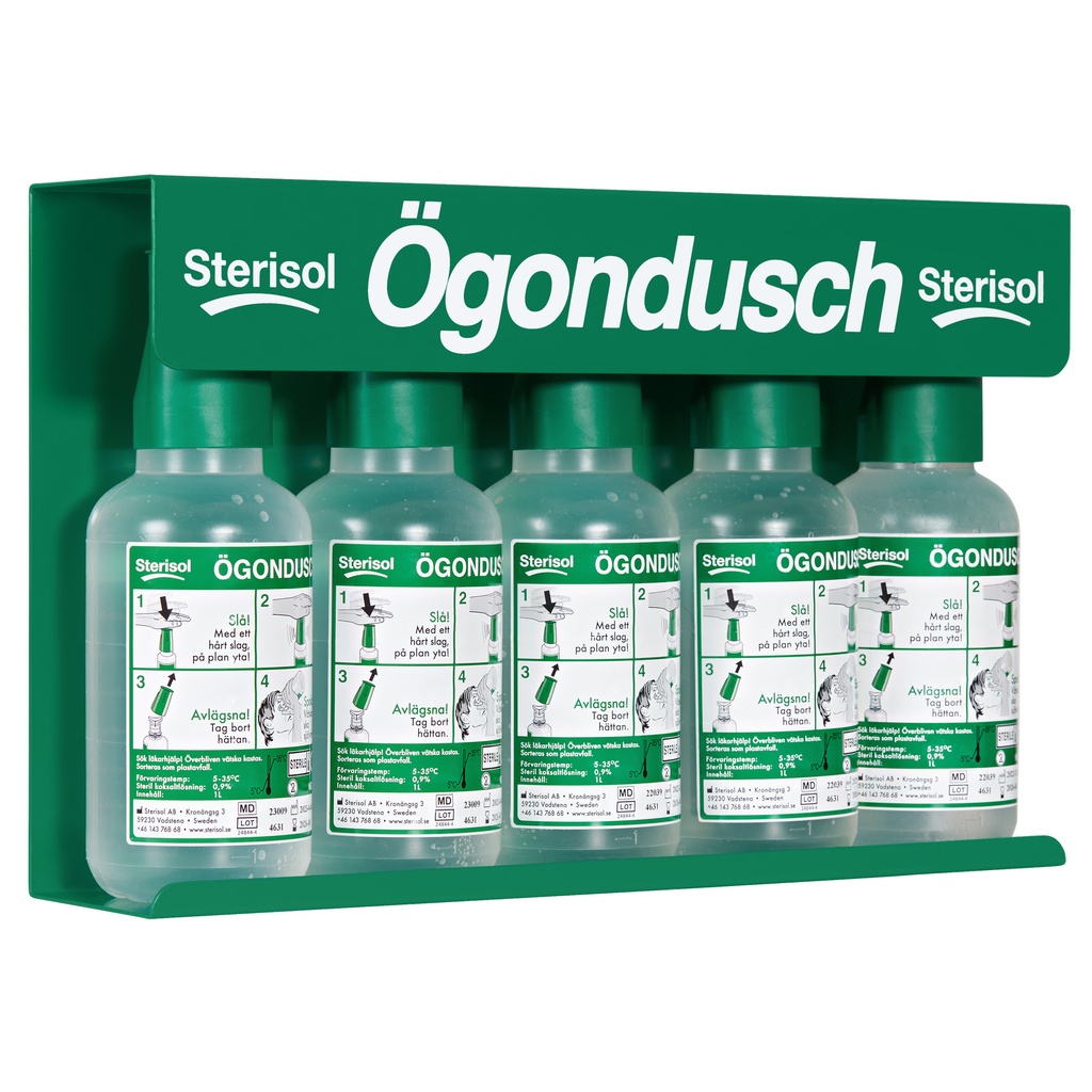 Ögondusch väggfäste 5-p, 1l