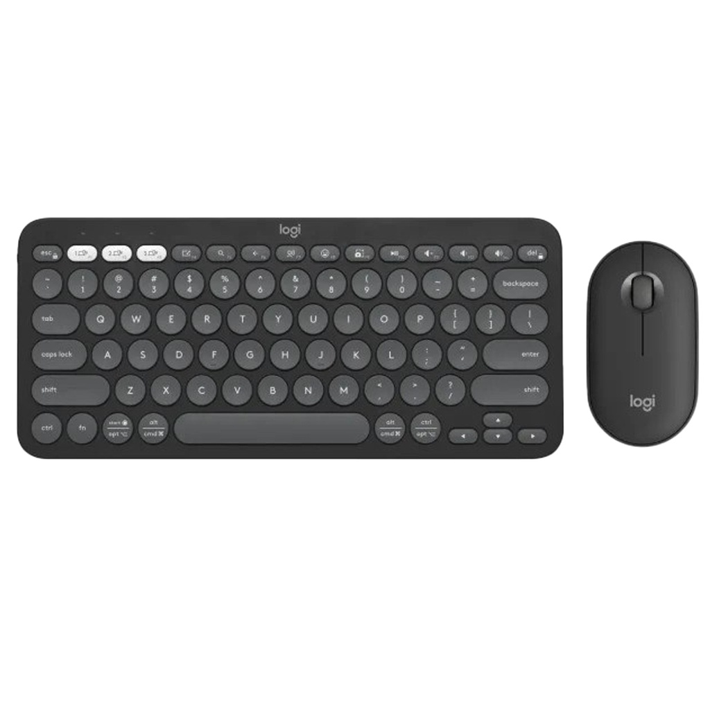 Tangentbord Mus Pebble 2 trådl