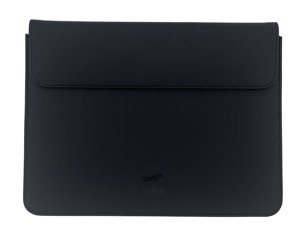 Laptopfodral RAINS Portfolio 13″/14″ svart med graverad logo