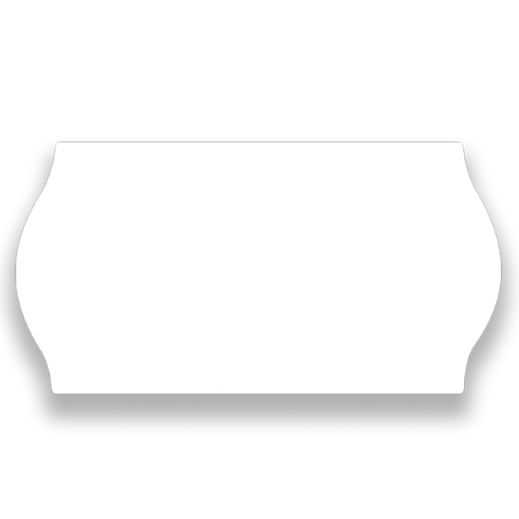 Prisetikett 22x12mm G2 vit