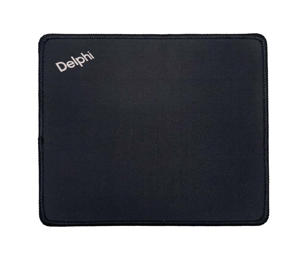 Musmatta 20x23 med sydd kant med Delphi logo