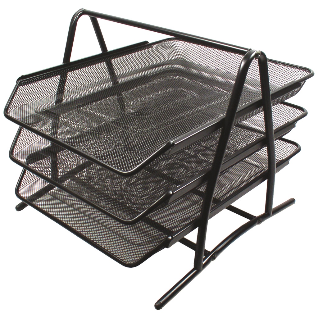 Brevkorgsset Tråd 3-del svart