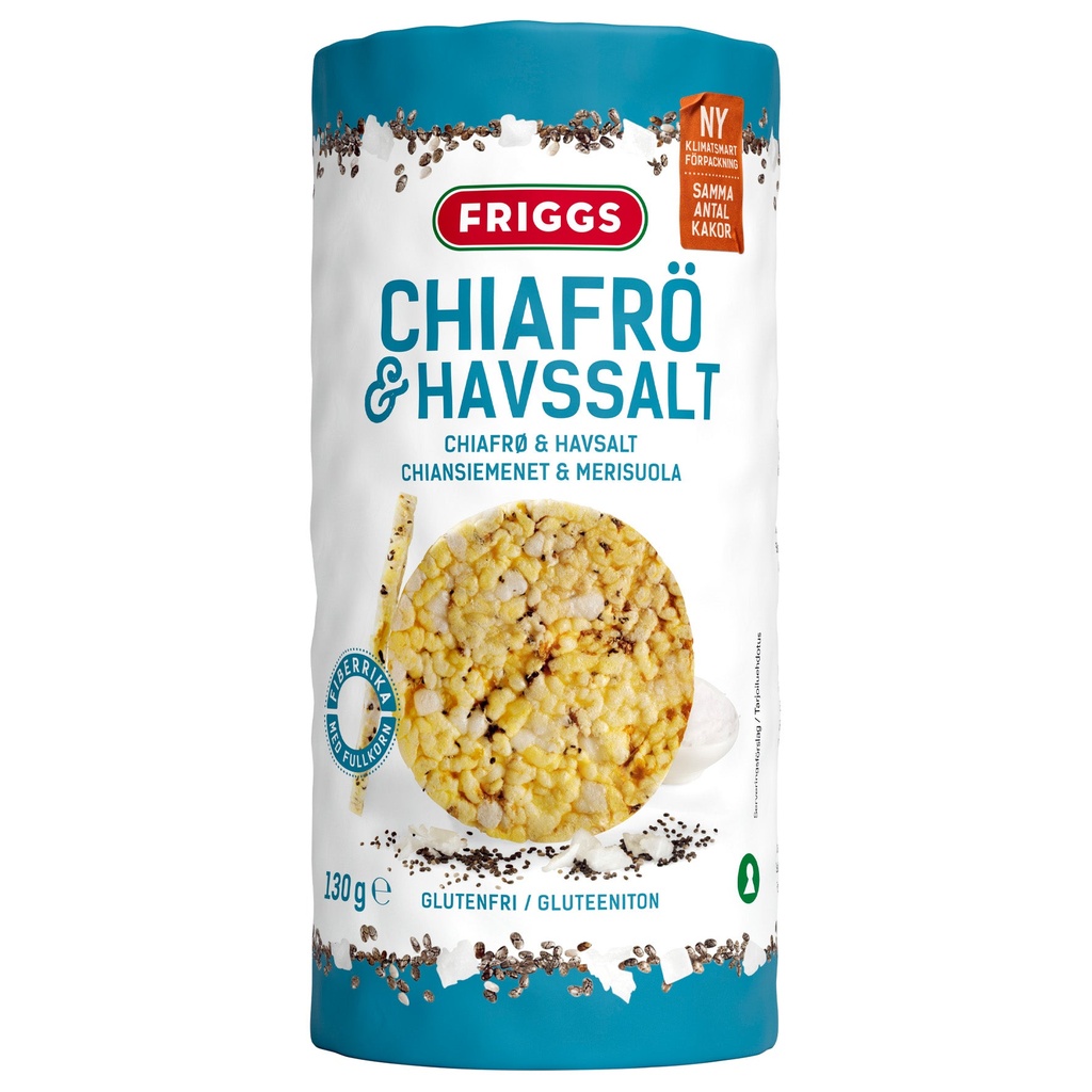 Majskakor Chiafrö & Havssalt 125 g