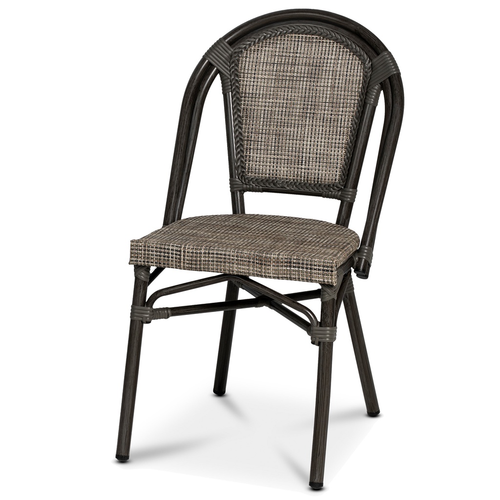 Stol Paris, Khaki mel. Textel.