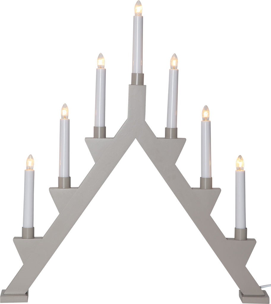 Ljusstake Zack Ljusgrå