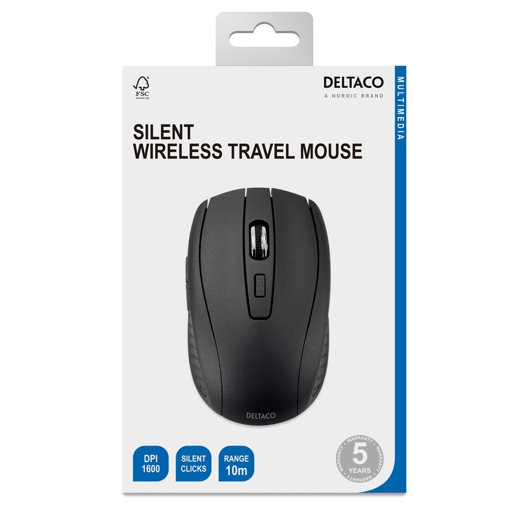 Mus trådlös 6 knappar