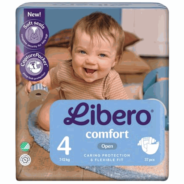 Blöjor Libero Comfort 4, 7–12 kg 37-pack