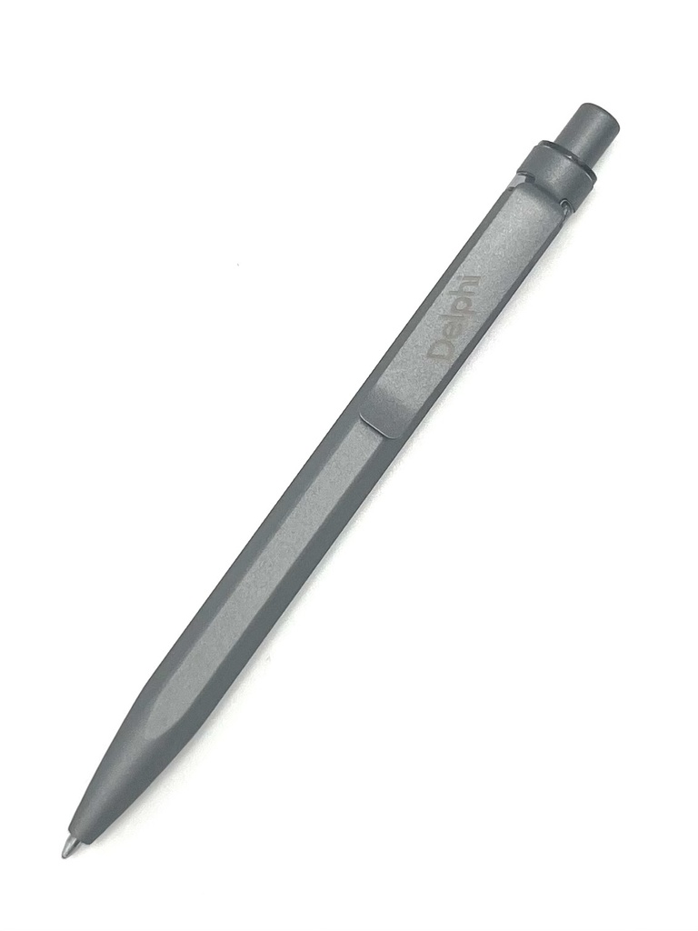 Penna "stone" med Delphis logo lasergraverad på clipset 50 st/fp