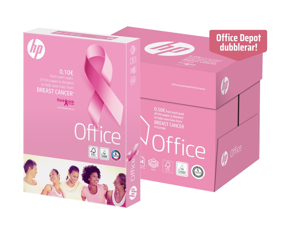 Papper HP Rosabandet A4 500/fp