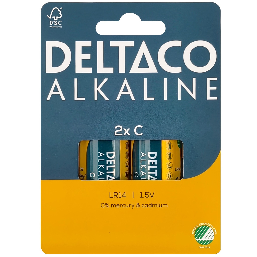 Batteri Alk C/LR14 2/fp