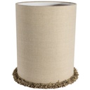 Lampskärm Cylinder D29 lin frans natur