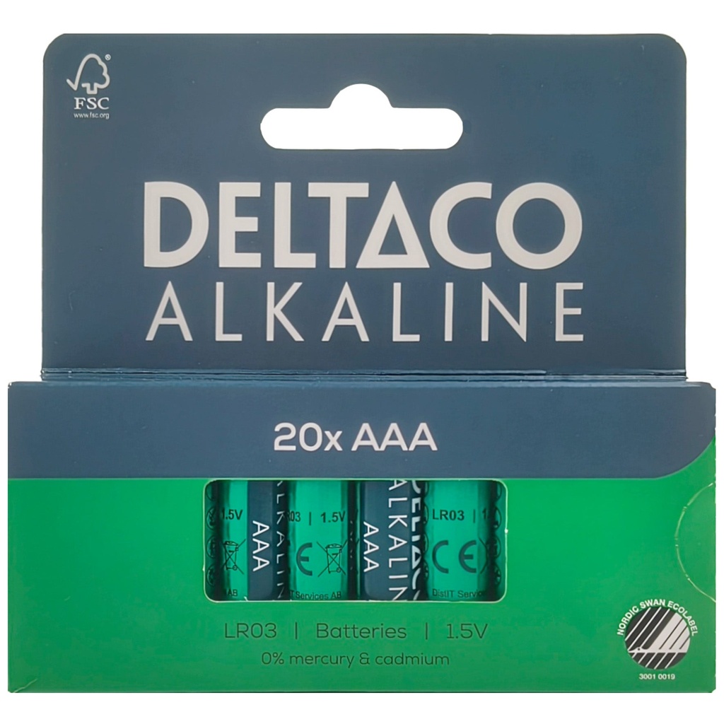 Batteri Alk. AAA LR03 20/fp