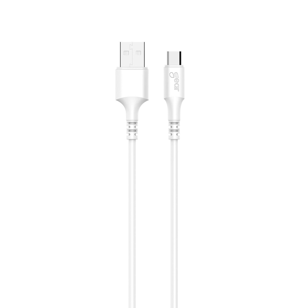 Laddkabel MicroUSB till USB-A 1 m vit