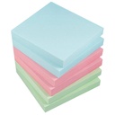 Notisblock Info Inspiration 75x75 mm pastell 6-pack