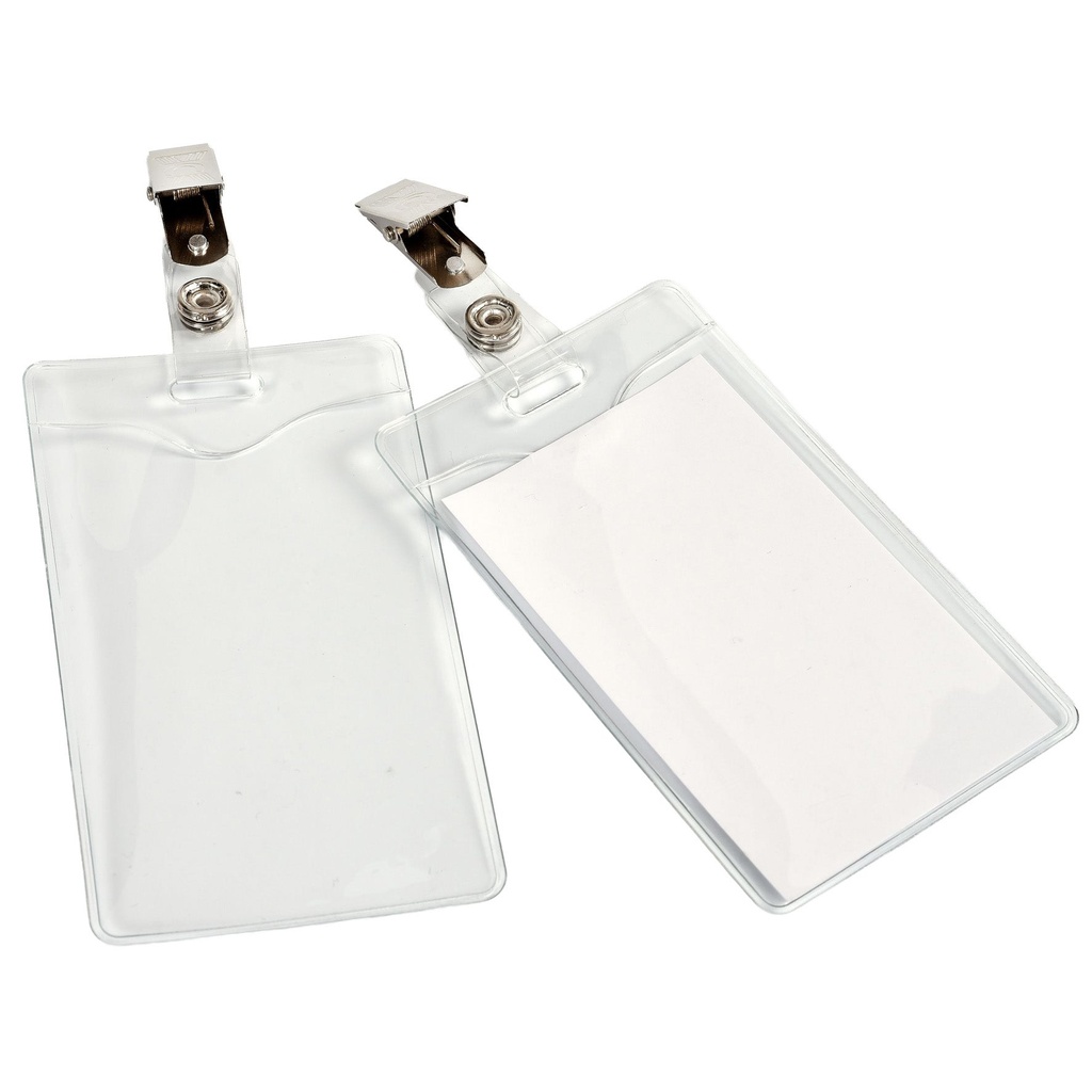 Namnskylt clips 60x90 mm stående 10-pack