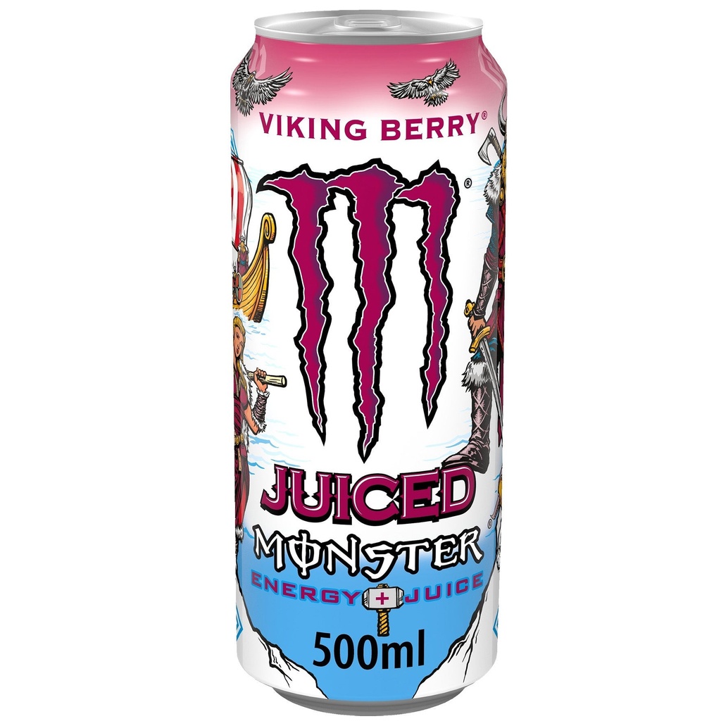 Energidryck Monster Viking Berry 24x50 cl inkl pant