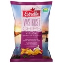 Västkustchips Estrella Vitlök, gräslök & chili 10x180 g