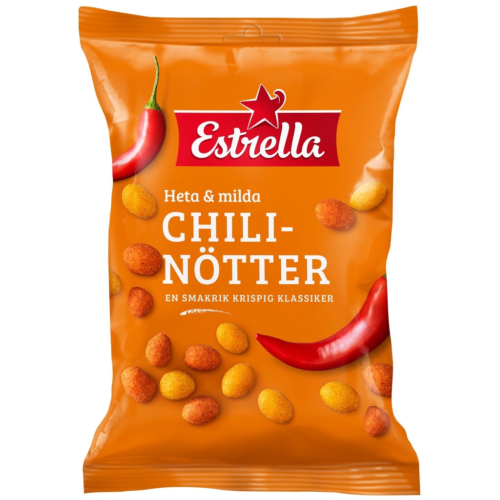 Chilinötter Estrella Heta & Milda 10x150 g