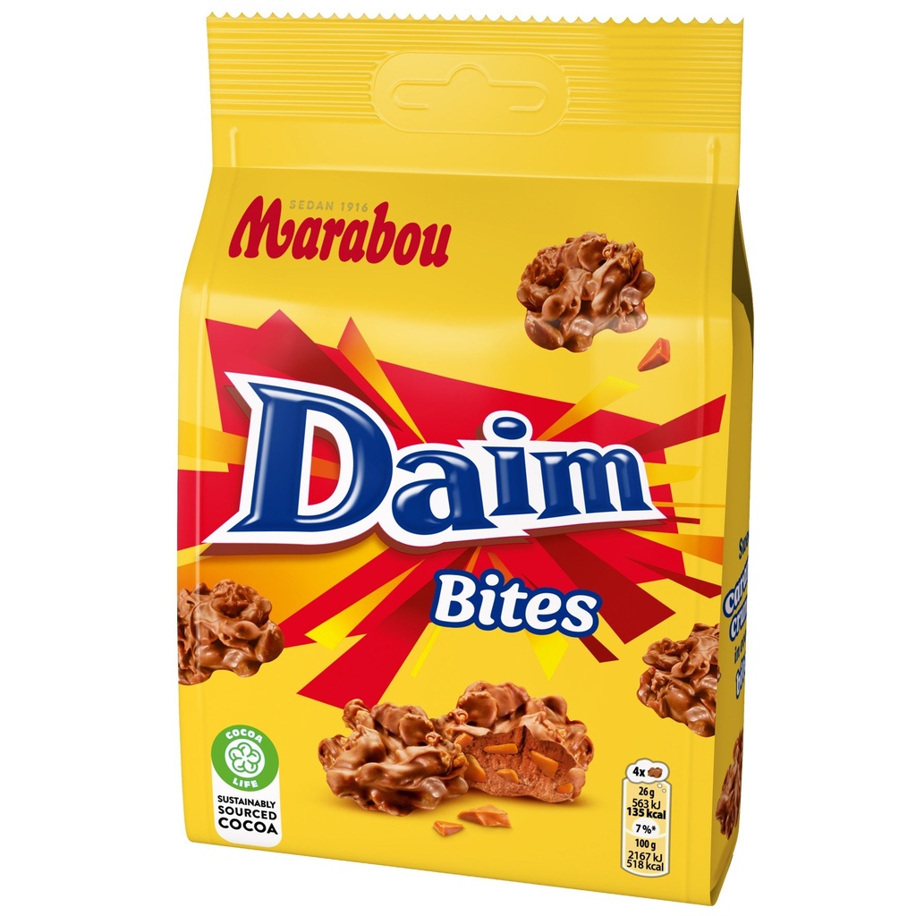 Godis Marabou Daim Bites 8x145 g