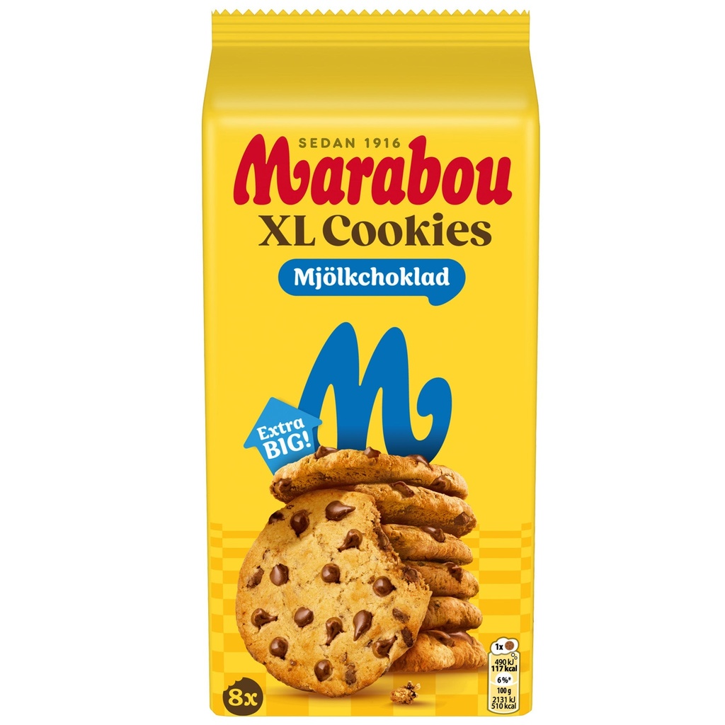 Kakor Marabou XL Cookies Mjölkchoklad 10x184 g