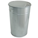 Avfallstunna med lock Greger 115 liter galvaniserad