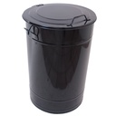Avfallstunna med lock Greger 160 liter svart