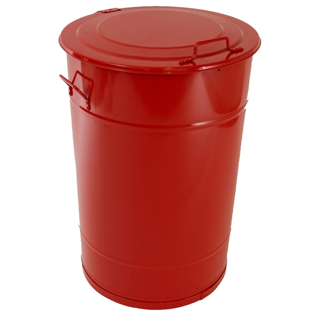 Avfallstunna med lock Greger 160 liter röd