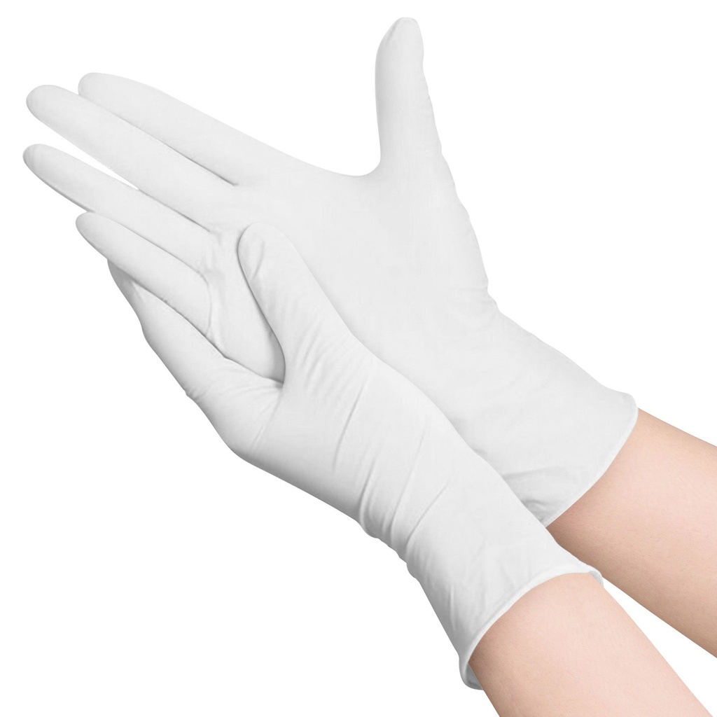 Nitrilhanske Amabilia Pro L 100-pack vit