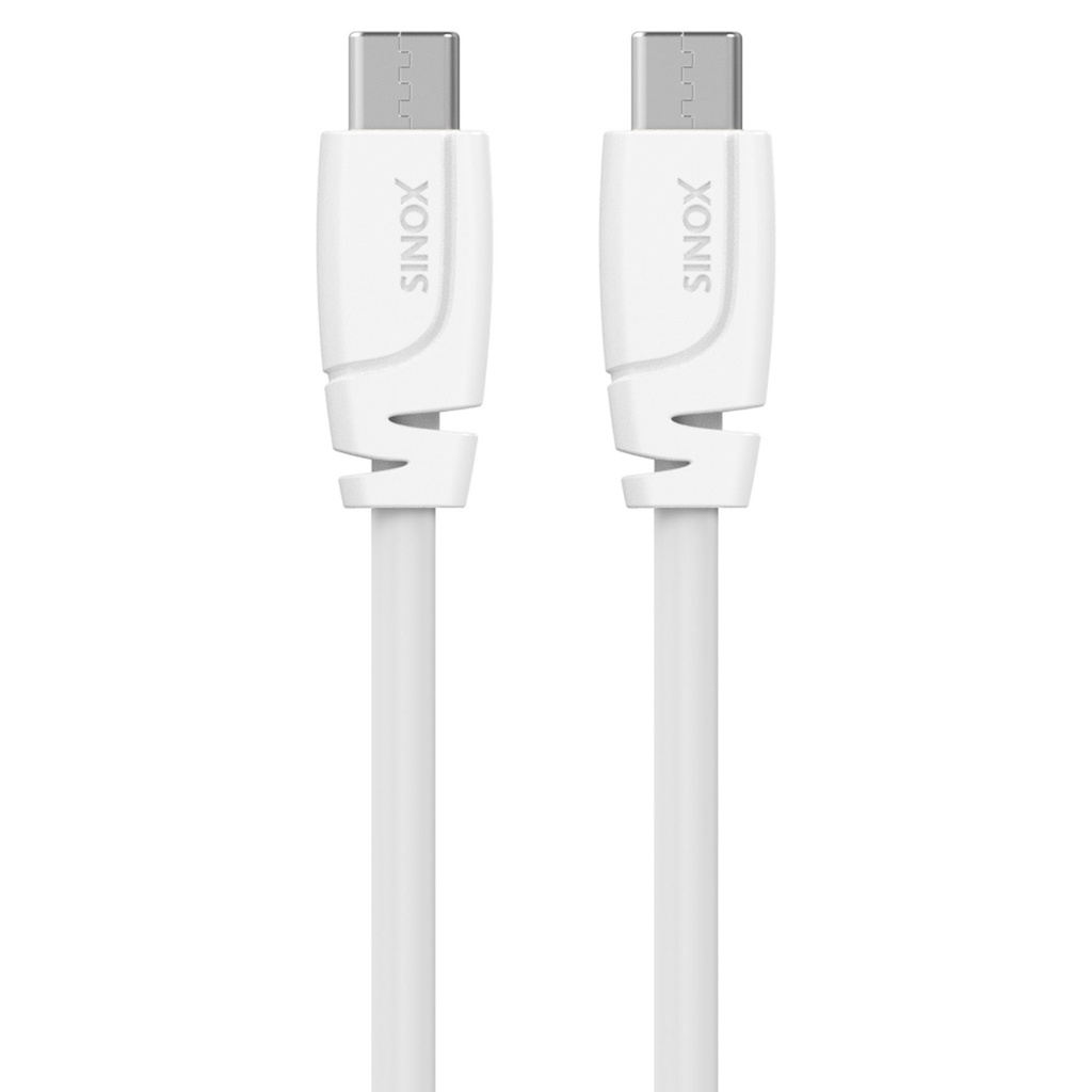 USB-C 2.0 kabel 2 m vit