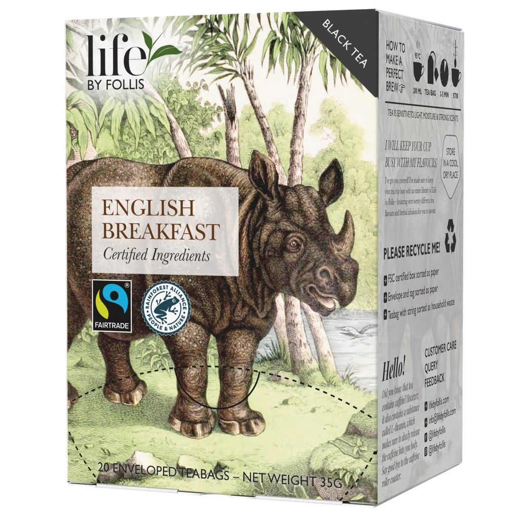 Te English Breakfast Life by Follis 20-pack