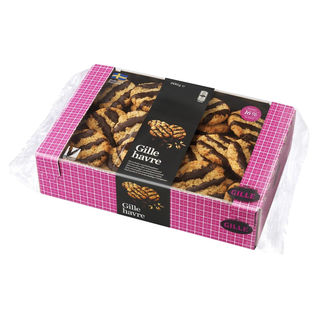 Havrekakor choklad Gille 600 g