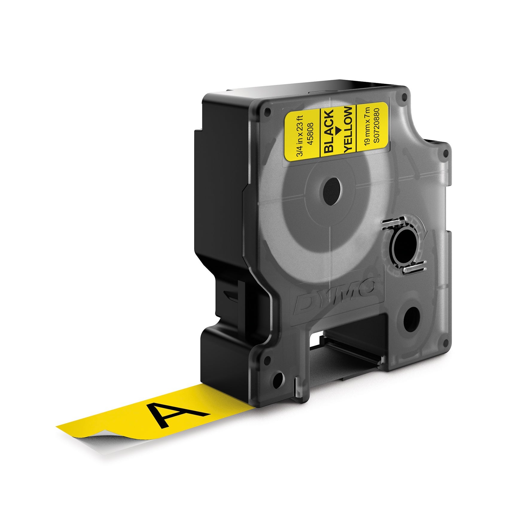 [2045808] Märkband Dymo D1 19 mm svart/gul
