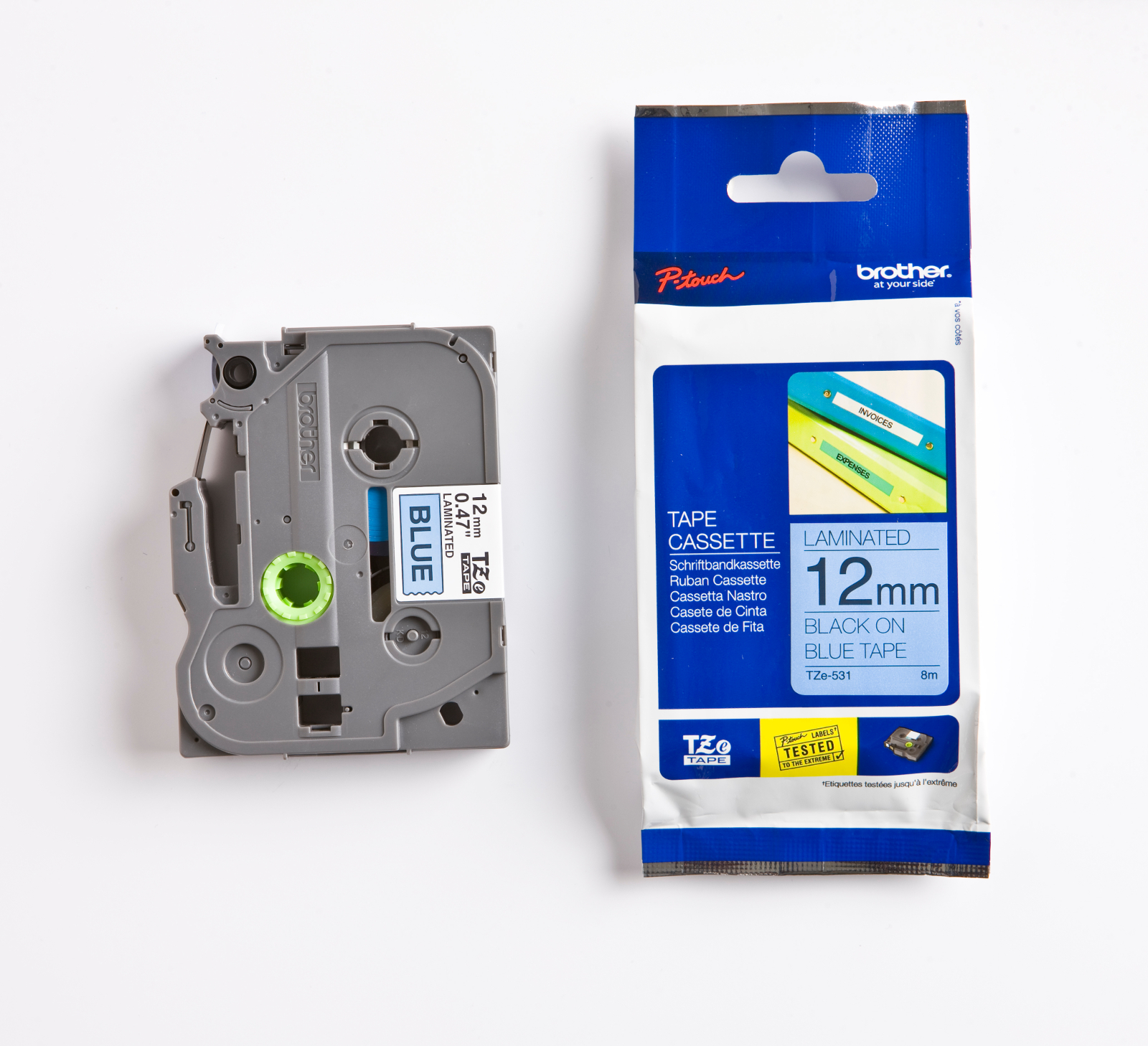 [2276541] Märkband TZe531 12mm   sva/blå