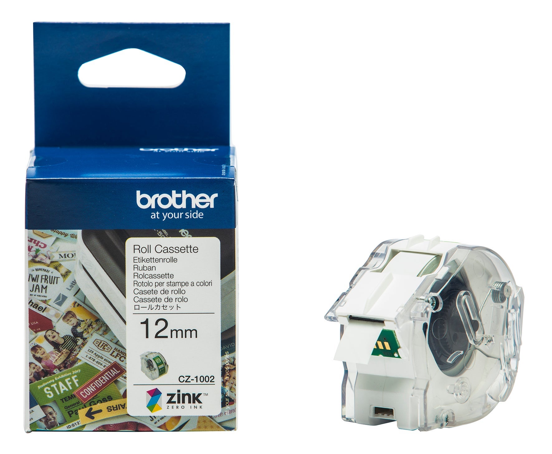 [2276823] Etikett Brother CZ1002 12 mm 5 meter