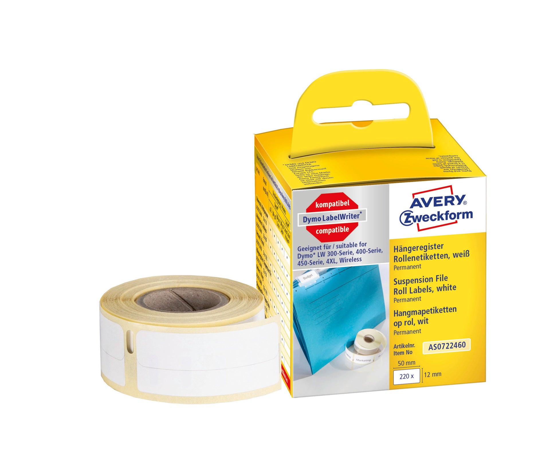 [2275982] Etikett Avery 50 x 12 mm 220 st/fp