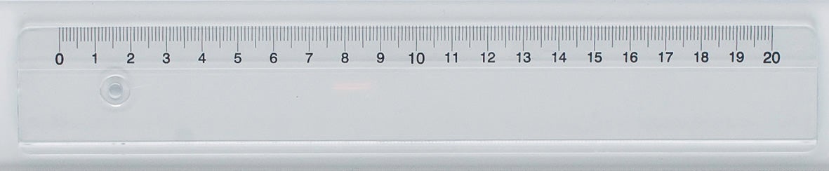 [2120100] Linjal  plast 20cm