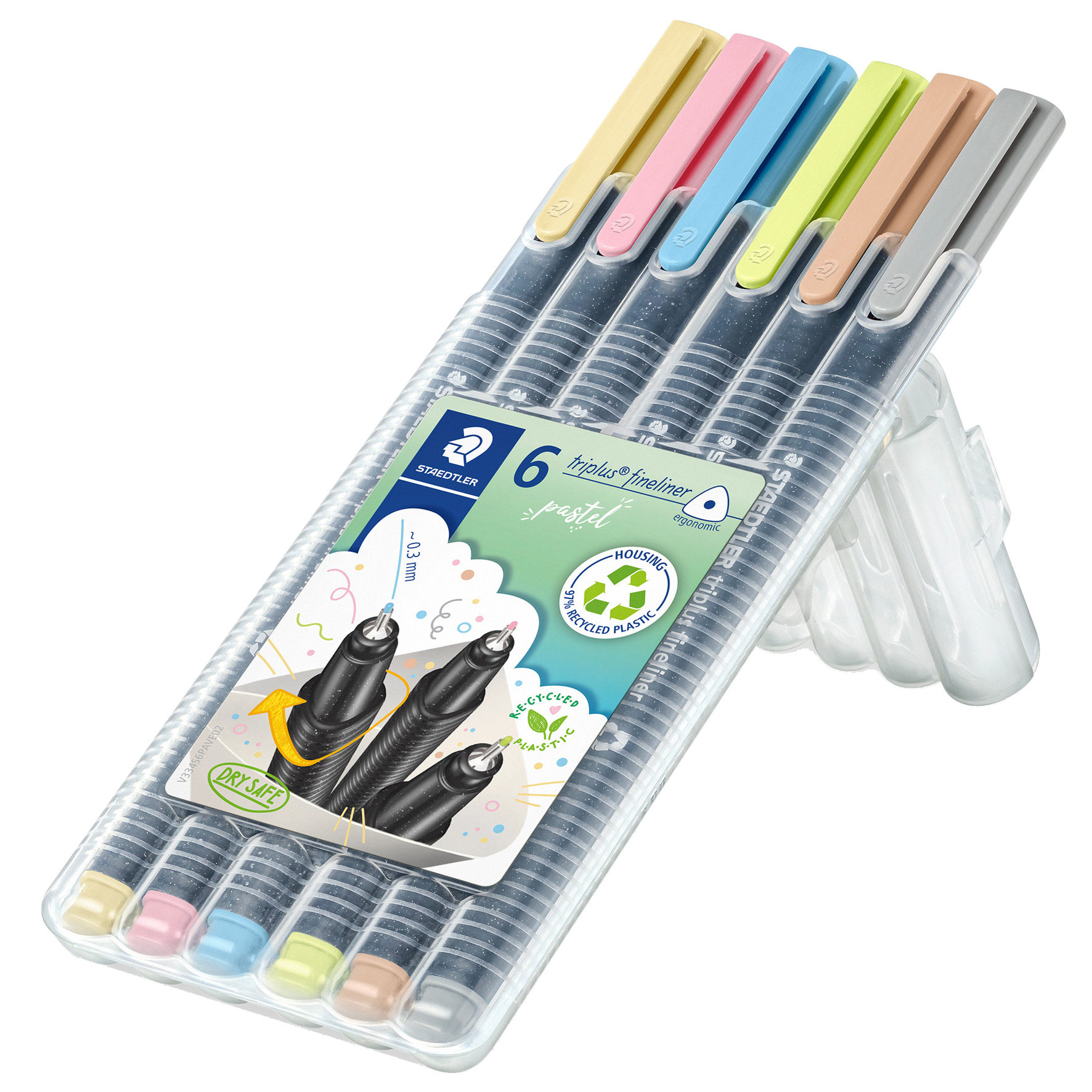 [2209671] Fiberpenna Staedtler Pastel 6f