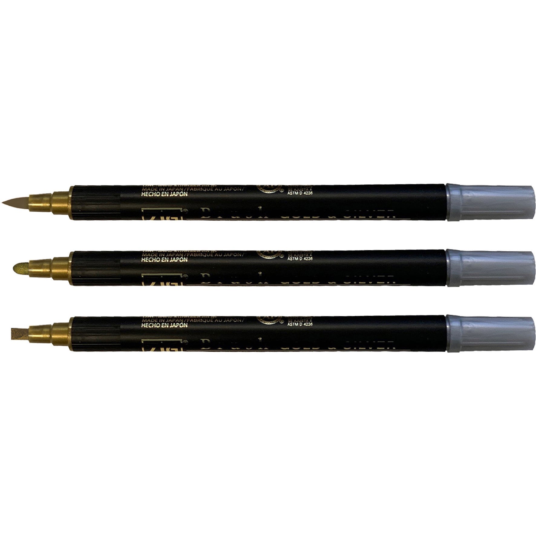 [2209710] Penna Zig Twin guld & silver 3 st/fp