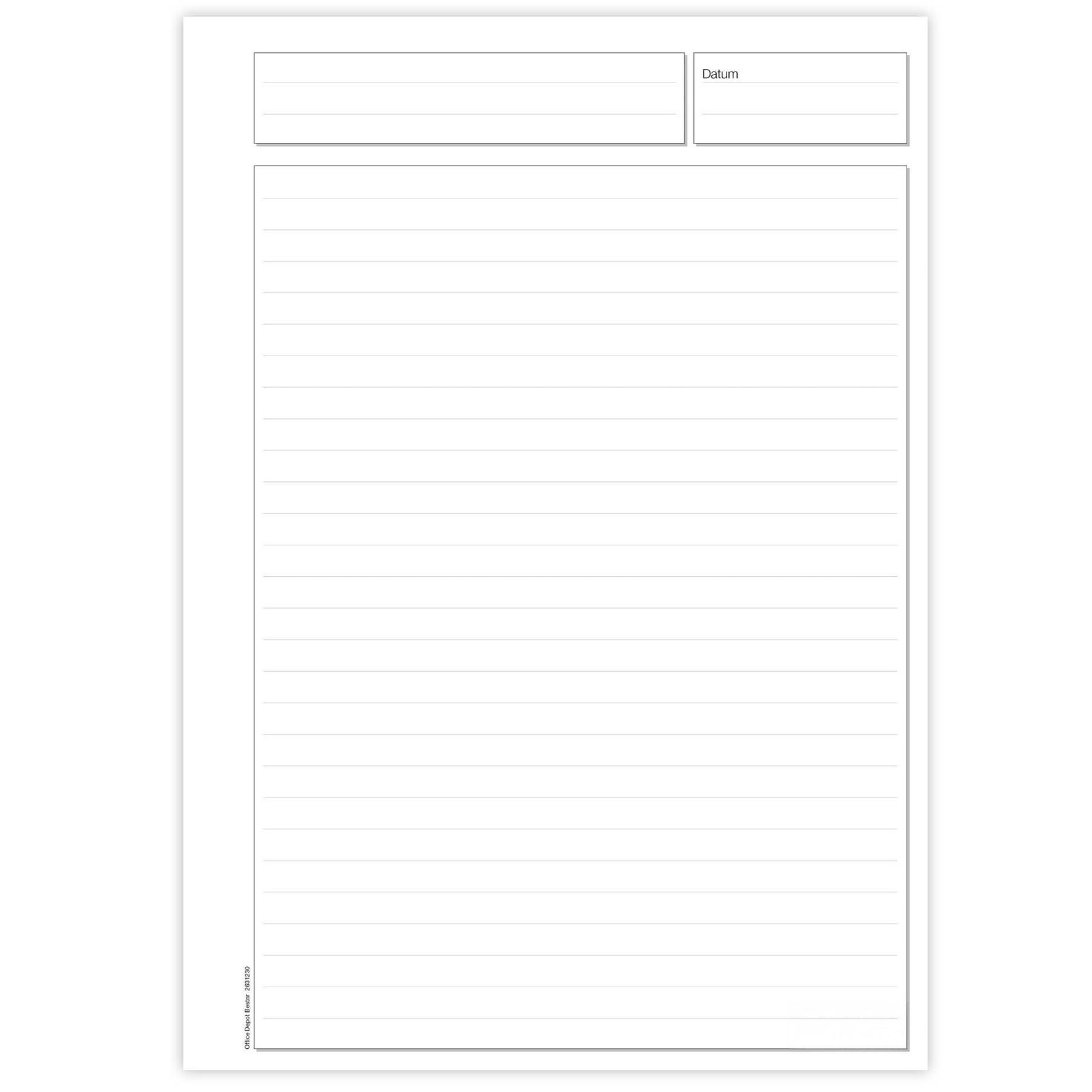 [2631230] Konferensblock A4 linjerat 25 st/fp