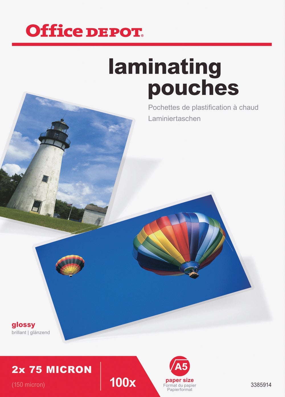 [2460767] Lamineringsfickor A5 75 mikron 100 st/fp